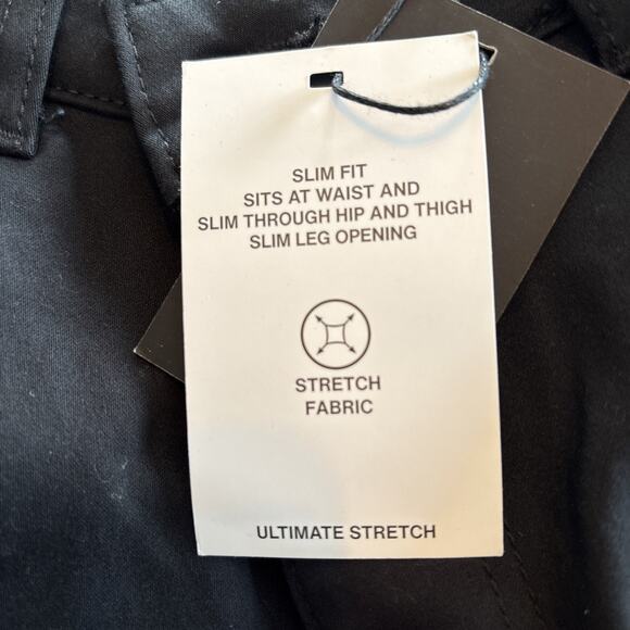 NWT DKNY Ultimate Stretch Slim Fit Pants Stanton Mens Size 33 X 29 Black $80 - Picture 9 of 9